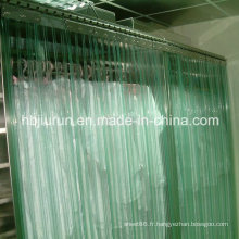 Rideau en plastique transparent de PVC pour extérieur